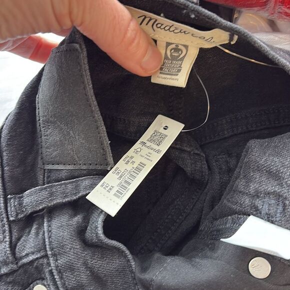 Madewell 90s Straight Leg Jeans Womens Size 26 Black - Picture 13 of 13